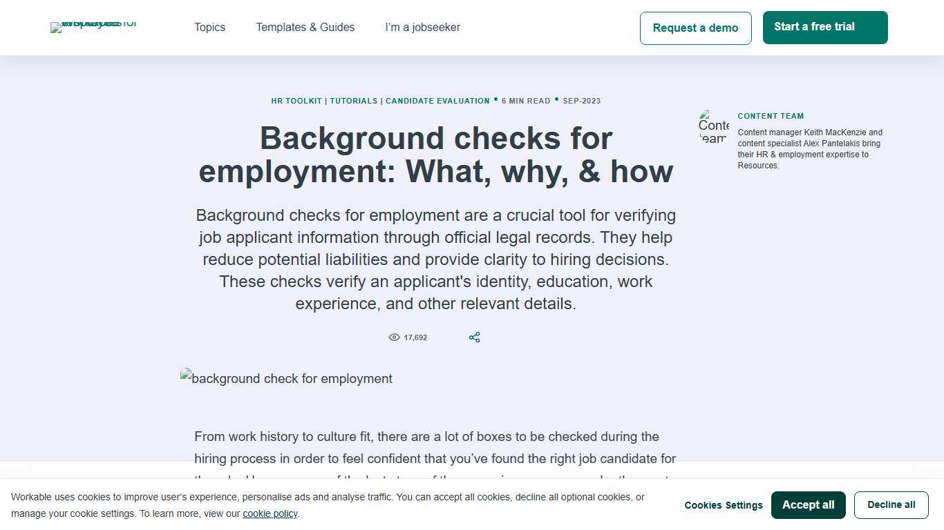 Background checks for employment: What, why, & how