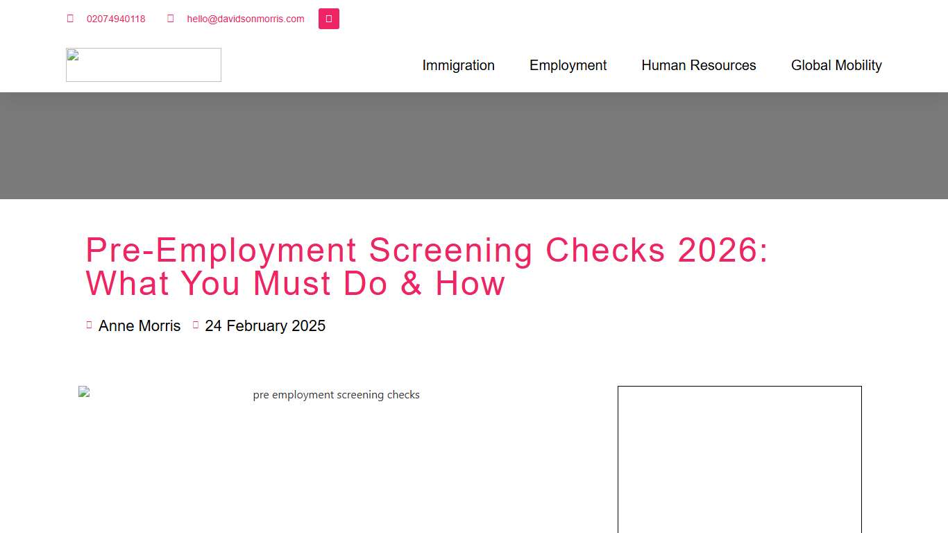 Pre-Employment Screening Checks 2026: What You Must Do & How