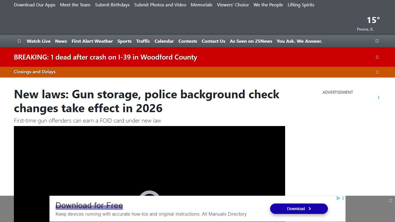 New laws: Gun storage, police background check changes take effect in 2026