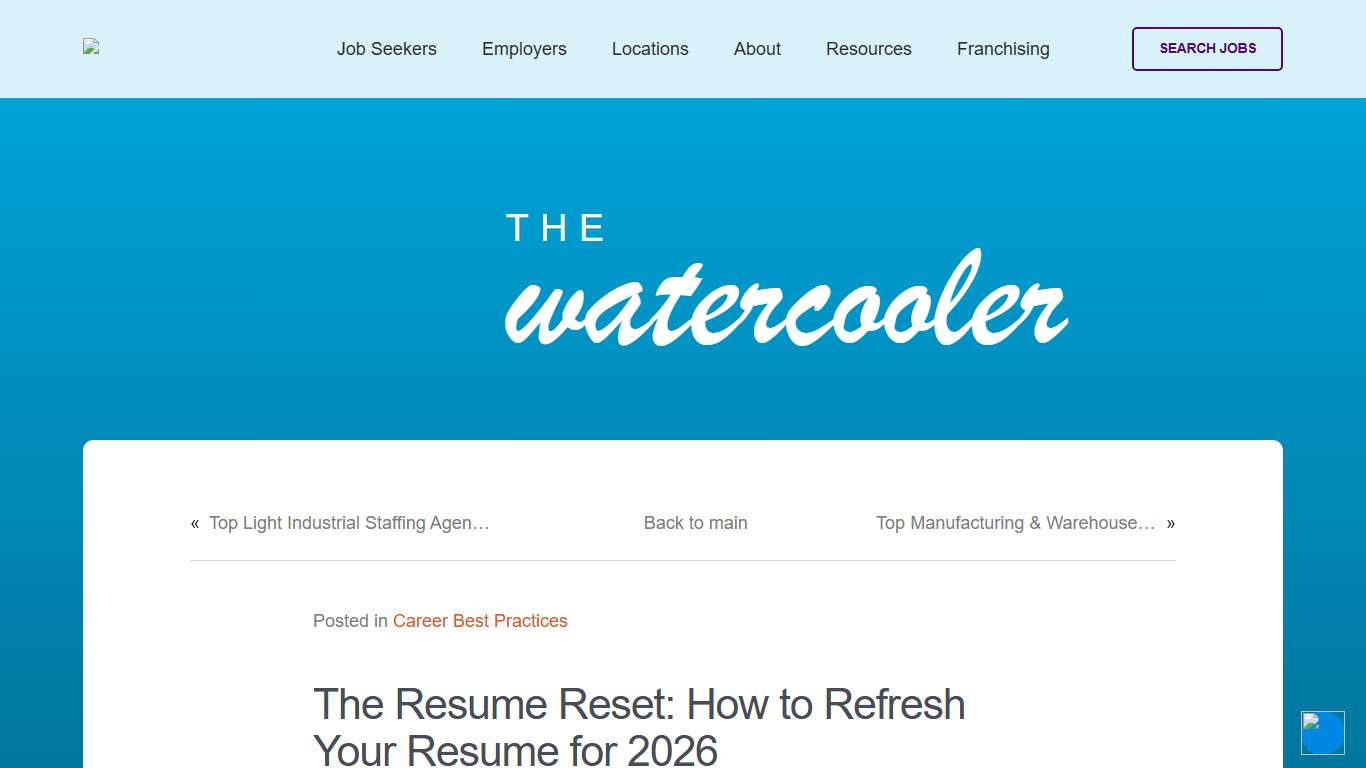 The Resume Reset: How to Refresh Your Resume for 2026 - PrideStaff